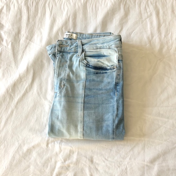 Two tone denim skinny jeans - Picture 3 of 6